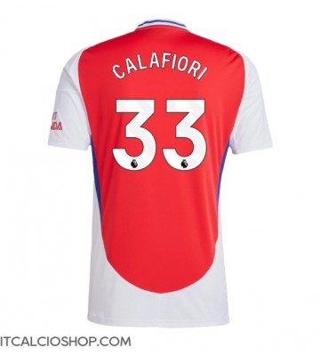 Arsenal Riccardo Calafiori #33 Prima Maglia 2024-25 Manica Corta